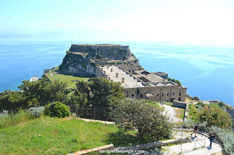 The Mandraki tower in Corfu Old Fort