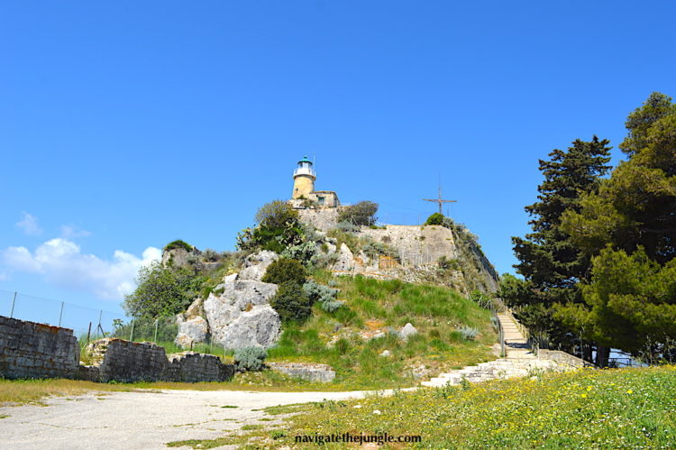 Lighthouse in Corfu Old Fort